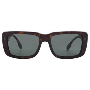 Burberry Jarvis Green Rectangular Men's Sunglasses BE4376U 300271 55